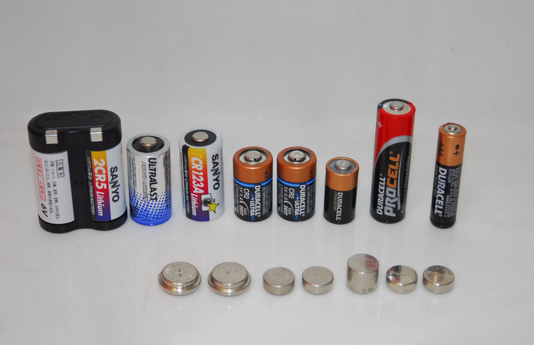 Некоторые виды батареек