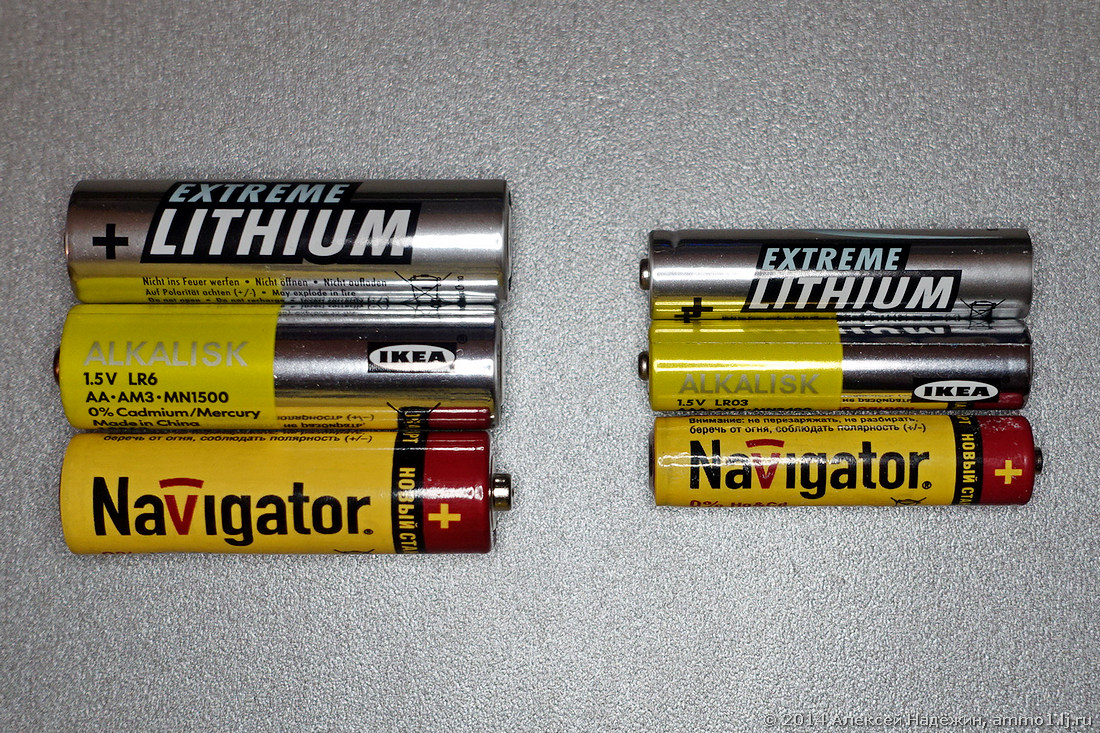 Чем отличаются батарейки аа от ааа: технические характеристики