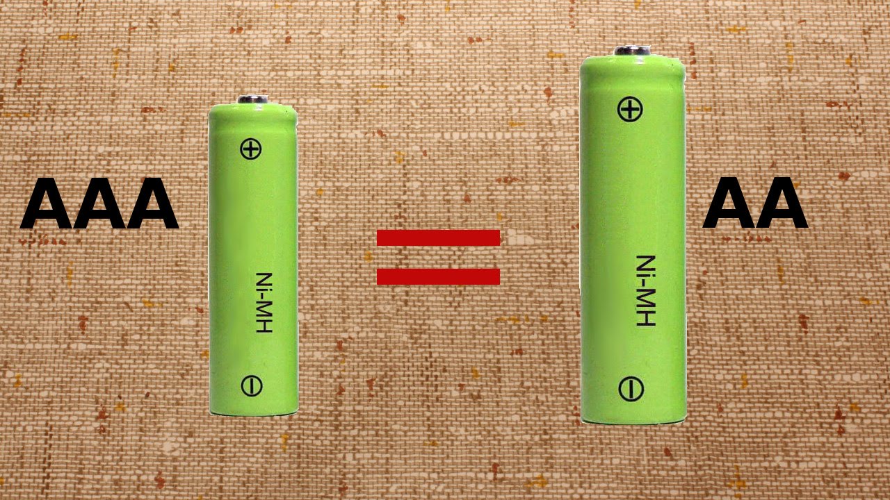 В чем разница между батарейками АА и ААА?